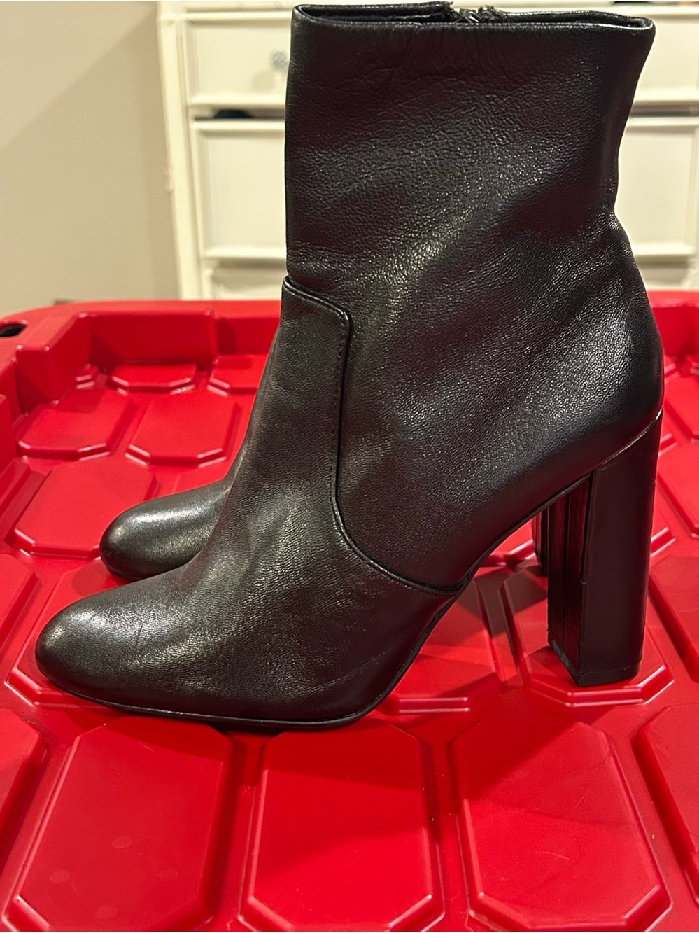 Steve Madden Leather Heeled Booties